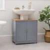 Lustleigh Grey Under Sink Bathroom Cabinet -Grohe Sales Shop 13682704 1