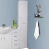 1900mm Gloss White Bathroom Furniture Tall Modern Cabinet Storage Unit -Grohe Sales Shop 18016700 1