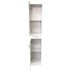 1900mm Gloss White Bathroom Furniture Tall Modern Cabinet Storage Unit -Grohe Sales Shop 18016700 3