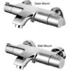 Deck Or Wall Mounted Eco Active Thermostatic Chrome Bathroom Bath Mixer Taps -Grohe Sales Shop 2278639 1