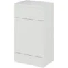 Hudson Reed Fusion WC Unit With Coloured Worktop 500mm Wide - Gloss Grey Mist -Grohe Sales Shop 34882250 1