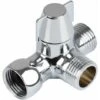 LangRay 3-Way Diverter Shower Valve Switch, Solid Brass, Thread (12.7mm), Polished Chrome (PV8) -Grohe Sales Shop 51796632 1